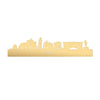 Skyline Pisa Metallic Goud gerecycled kunststof cadeau decoratie relatiegeschenk van WoodWideCities