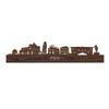 Skyline Pisa Noten houten cadeau decoratie relatiegeschenk van WoodWideCities