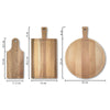 Skyline Serveerplank Milano houten cadeau decoratie relatiegeschenk van WoodWideCities