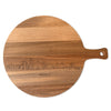 Skyline Serveerplank Rond Hasselt houten cadeau decoratie relatiegeschenk van WoodWideCities