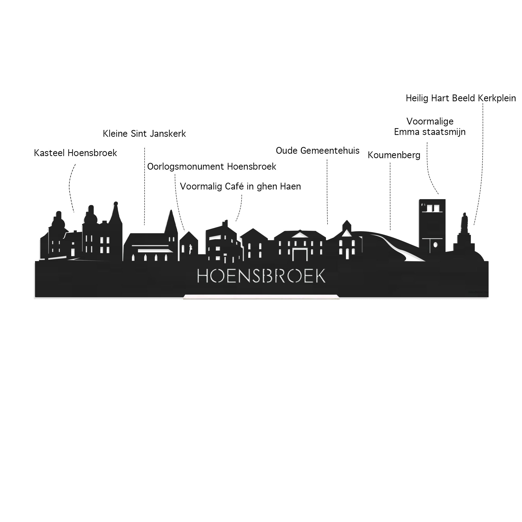 De Serveerplank rond met de skyline van Hoensbroek is uniek in zijn soort. De ideale hapjesplank om heerlijke hapjes, borrels, brood en lekkere tapas in stijl te serveren. Nice to have, nice to give. Het perfecte geschenk of gewoon voor jezelf.