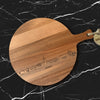 Skyline Serveerplank Rond Roden houten cadeau decoratie relatiegeschenk van WoodWideCities