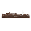 Skyline Siena Noten houten cadeau decoratie relatiegeschenk van WoodWideCities