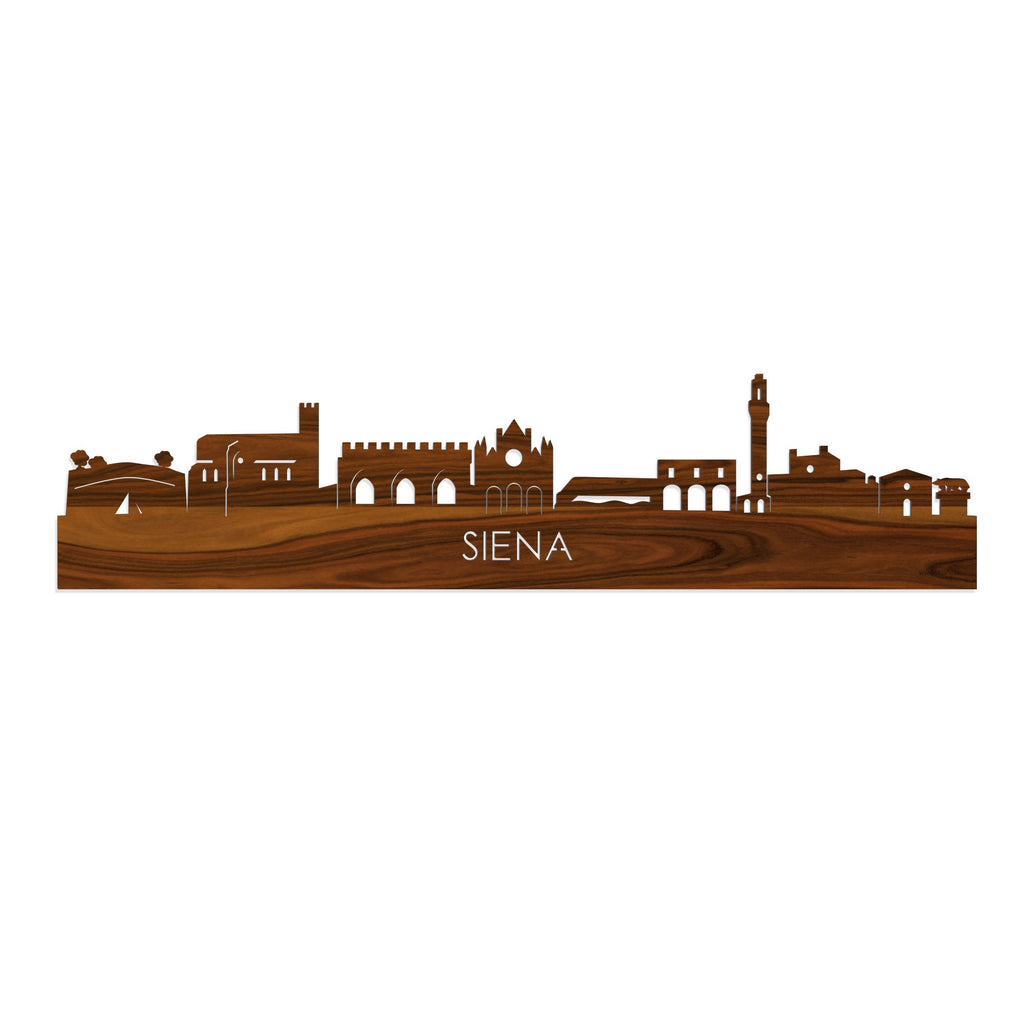 Skyline Siena Palissander houten cadeau decoratie relatiegeschenk van WoodWideCities