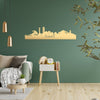 Skyline Tenerife Metallic Goud gerecycled kunststof cadeau decoratie relatiegeschenk van WoodWideCities