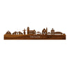 Skyline Tholen Palissander houten cadeau decoratie relatiegeschenk van WoodWideCities