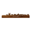 Skyline Uithoorn Palissander houten cadeau decoratie relatiegeschenk van WoodWideCities