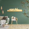 Skyline Vancouver Metallic Goud gerecycled kunststof cadeau decoratie relatiegeschenk van WoodWideCities