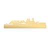 Skyline Vancouver Metallic Goud gerecycled kunststof cadeau decoratie relatiegeschenk van WoodWideCities