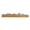 Skyline Veendam Eiken houten cadeau decoratie relatiegeschenk van WoodWideCities