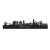 Skyline Westland Zwart houten cadeau decoratie relatiegeschenk van WoodWideCities