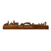 Skyline Wijk aan Zee Palissander houten cadeau decoratie relatiegeschenk van WoodWideCities