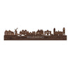 Skyline Willemstad Noten houten cadeau decoratie relatiegeschenk van WoodWideCities