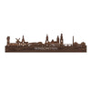 Skyline Winschoten Noten houten cadeau decoratie relatiegeschenk van WoodWideCities