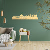 Skyline Winsum Metallic Goud gerecycled kunststof cadeau decoratie relatiegeschenk van WoodWideCities