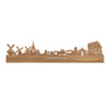 Skyline Zaandam Eiken houten cadeau decoratie relatiegeschenk van WoodWideCities