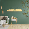 Skyline Zundert Metallic Goud gerecycled kunststof cadeau decoratie relatiegeschenk van WoodWideCities