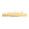 Standing Skyline Aalst Metallic Goud gerecycled kunststof cadeau decoratie relatiegeschenk van WoodWideCities