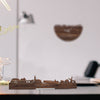 Standing Skyline Alblasserdam Noten houten cadeau decoratie relatiegeschenk van WoodWideCities