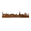 Standing Skyline Alphen aan den Rijn Palissander houten cadeau decoratie relatiegeschenk van WoodWideCities