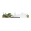 Standing Skyline Bennekom Spiegel 40 cm houten cadeau decoratie relatiegeschenk van WoodWideCities