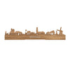 Standing Skyline Beringe Eiken houten cadeau decoratie relatiegeschenk van WoodWideCities