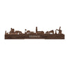 Standing Skyline Beringe Noten houten cadeau decoratie relatiegeschenk van WoodWideCities