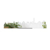 Standing Skyline Bologna Spiegel 40 cm houten cadeau decoratie relatiegeschenk van WoodWideCities