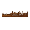 Standing Skyline Bolsward Palissander houten cadeau decoratie relatiegeschenk van WoodWideCities