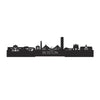 Standing Skyline Boston Zwart houten cadeau decoratie relatiegeschenk van WoodWideCities