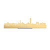 Standing Skyline Boston Metallic Goud gerecycled kunststof cadeau decoratie relatiegeschenk van WoodWideCities