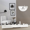 Standing Skyline Boston Wit glanzend gerecycled kunststof cadeau decoratie relatiegeschenk van WoodWideCities