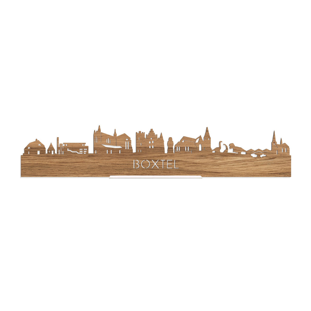 Standing Skyline Boxtel Eiken houten cadeau decoratie relatiegeschenk van WoodWideCities