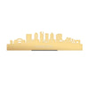 Standing Skyline Charlotte Metallic Goud gerecycled kunststof cadeau decoratie relatiegeschenk van WoodWideCities