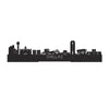 Standing Skyline Dallas Zwart houten cadeau decoratie relatiegeschenk van WoodWideCities