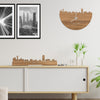 Standing Skyline Dallas Eiken houten cadeau decoratie relatiegeschenk van WoodWideCities