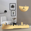 Standing Skyline Dallas Metallic Goud gerecycled kunststof cadeau decoratie relatiegeschenk van WoodWideCities