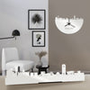 Standing Skyline Dallas Wit glanzend gerecycled kunststof cadeau decoratie relatiegeschenk van WoodWideCities