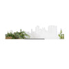 Standing Skyline Den Haag Spiegel 40 cm houten cadeau decoratie relatiegeschenk van WoodWideCities