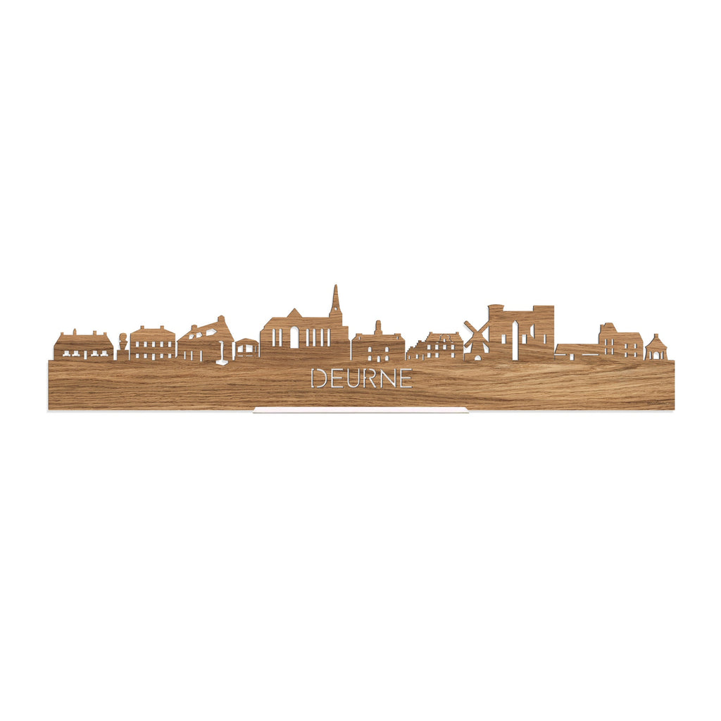 Standing Skyline Deurne Eiken houten cadeau decoratie relatiegeschenk van WoodWideCities