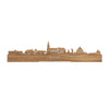 Standing Skyline Echt Eiken houten cadeau decoratie relatiegeschenk van WoodWideCities