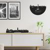 Standing Skyline Eemnes Zwart houten cadeau decoratie relatiegeschenk van WoodWideCities