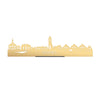 Standing Skyline Eemnes Metallic Goud gerecycled kunststof cadeau decoratie relatiegeschenk van WoodWideCities