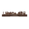 Standing Skyline Franeker Noten houten cadeau decoratie relatiegeschenk van WoodWideCities