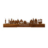 Standing Skyline Franeker Palissander houten cadeau decoratie relatiegeschenk van WoodWideCities