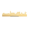 Standing Skyline Gorinchem Metallic Goud gerecycled kunststof cadeau decoratie relatiegeschenk van WoodWideCities