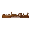 Standing Skyline Gorinchem Palissander houten cadeau decoratie relatiegeschenk van WoodWideCities