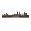 Standing Skyline Harlingen Noten houten cadeau decoratie relatiegeschenk van WoodWideCities