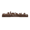 Standing Skyline Hasselt Noten houten cadeau decoratie relatiegeschenk van WoodWideCities