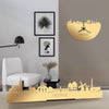 Standing Skyline Heerde Metallic Goud gerecycled kunststof cadeau decoratie relatiegeschenk van WoodWideCities